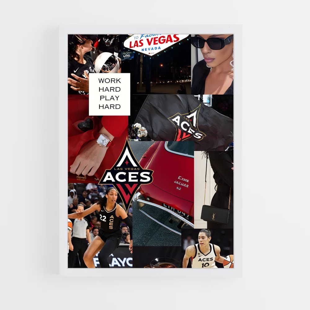Poster Vegas Vibes – affiche Basketball (vue 3)